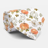 Fall Watercolor Pumpkin Pattern Krawatte (Gerollt)