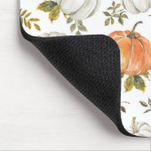 Fall Watercolor Pumpkin Pattern Mousepad (Ecke)
