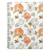Fall Watercolor Pumpkin Pattern Notizblock (Vorderseite)
