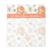 Fall Watercolor Pumpkin Pattern Notizblock (Vorderseite)