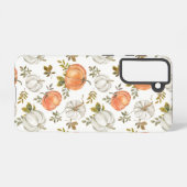 Fall Watercolor Pumpkin Pattern Samsung Galaxy Hülle (Rückseite (Horizontal))
