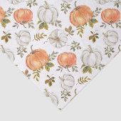 Fall Watercolor Pumpkin Pattern Seidenpapier (Ausschnitt)