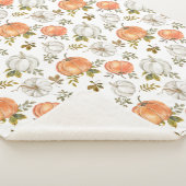 Fall Watercolor Pumpkin Pattern Sherpadecke (3/4)