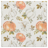 Fall Watercolor Pumpkin Pattern Stoff (Nahaufnahme)
