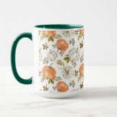 Fall Watercolor Pumpkin Pattern Tasse (Links)