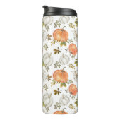 Fall Watercolor Pumpkin Pattern Thermosbecher (Nach rechts gedreht)