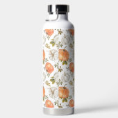 Fall Watercolor Pumpkin Pattern Trinkflasche (Rechts)