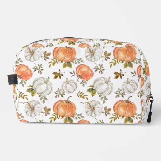 Fall Watercolor Pumpkin Pattern Waschbeutel (Vorderseite)