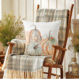 Fall Watercolor Pumpkins Kissen