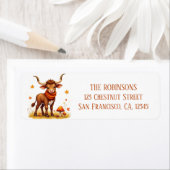 Fall Watercolor Texas Longhorn (Insitu)