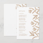 Fall Wedding Begleitkarte (Vorne/Hinten)