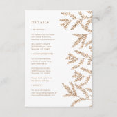 Fall Wedding Begleitkarte (Vorderseite)