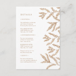 Fall Wedding Begleitkarte