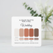 Fall Wedding Color Palette 2026 Card Einladung (Stehend Vorderseite)