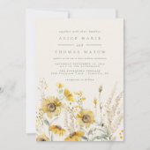 Fall Wedding Invitation, Sunflower Wedding Invite Einladung (Vorderseite)