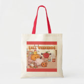 Fall Weekend Tote Bag - Gemütlicher saisonaler Sho Tragetasche (Vorne)