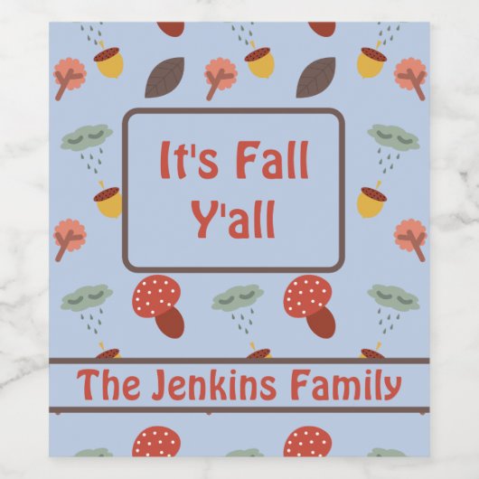 Fall Weinetikett (Einzelnes Label)