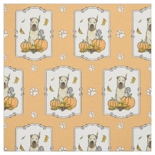 Fall Wheaten Terrier (Wheaten 1b2) Pumpkins Niedli Stoff