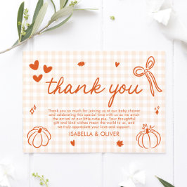 Fall Whimsical A Little Pumpkin Danke Karte