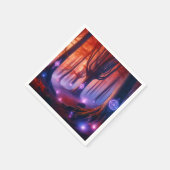 Fall Whimsigoth Verzauberter Dusk Forest Découpage Serviette (Ecke)