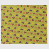 Fall Whimsy - Schöne Erntedank-Blätter Geschenkpapier (Flach)