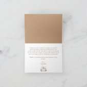 Fall White Pumpkin-Brautparty Dankeskarte (Innenseite)