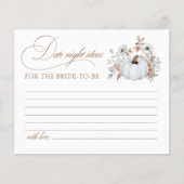 Fall White Pumpkin Brautparty Date Night Ideas (Vorderseite)