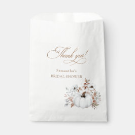 Fall White Pumpkin-Brautparty Geschenktütchen