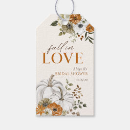 Fall White Pumpkin Brautparty Gevor Geschenkanhänger