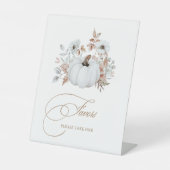 Fall White Pumpkin Favorits Sockelschild (Vorderseite)