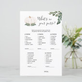 Fall White Pumpkin Was ist in deinem Handspiel (Stehend Vorderseite)