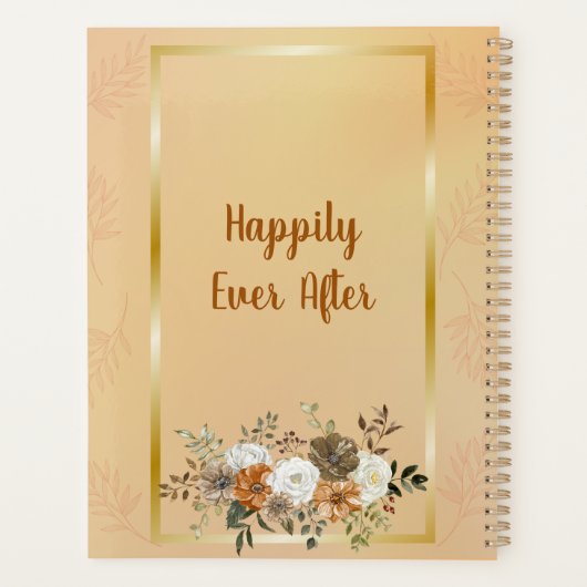 Fall White Pumpkin Wedding Planer (Rückseite)