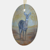 Fall Whitetail Deer Art Ornament (Links)