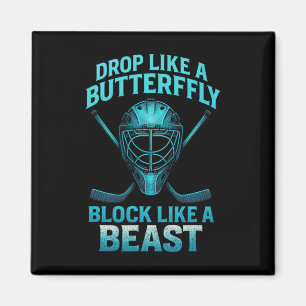 Fall wie ein Schmetterling Block wie ein Biest - T Magnet