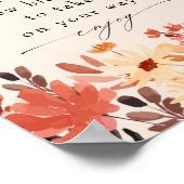 Fall-Wildblume Bloß oder Blume Bar Poster (Ecke)