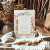 Fall Wildblume Frame Boho Brautparty Einladung