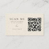 Fall Wildblume Garden Botanische Hochzeit RSVP QR Begleitkarte (Rückseite)