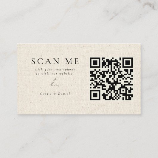 Fall Wildblume Garden Botanische Hochzeit RSVP QR Begleitkarte (Rückseite)