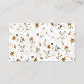 Fall Wildblume schätzen, wie viele Kisses Bridal S Begleitkarte (Rückseite)