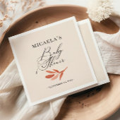 Fall Wildblume Wasserfarbe Kinderdusche Napkins Serviette