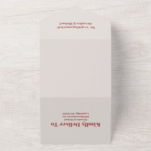 Fall Wildblumen Blumenhochzeit All In One Einladung (Außenbereich)