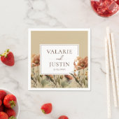 Fall Wildblumen Blumenhochzeit Napkins Serviette (Beispiel)