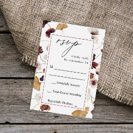 Fall Wildblumen Blumenkohl UAWG RSVP Karte