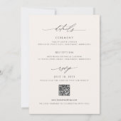 Fall Wildblumen Bouquet Vintage Hochzeit Einladung (Rückseite)