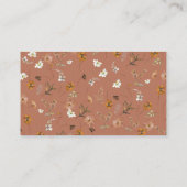 Fall Wildblumen Brautparty Rezept Anfrage Begleitkarte (Rückseite)