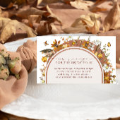 Fall Wildblumen Brautparty Rezept Anfrage Begleitkarte