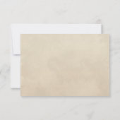 Fall Wildblumen Elegante Hochzeit RSVP Karte (Rückseite)