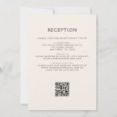 Fall Wildblumen Floral Boho QR-Hochzeit Einladung (Rückseite)