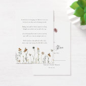 Fall-Wildblumen Kein Wrap-Duschgeschenk-Tag (Schreibtisch)