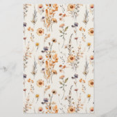 Fall Wildblumen wünscht bald Mrs. Card zu werden Flyer (Hinten)